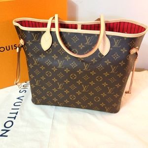 ❤Louis Vuitton MM Neverfull in Cherry❤